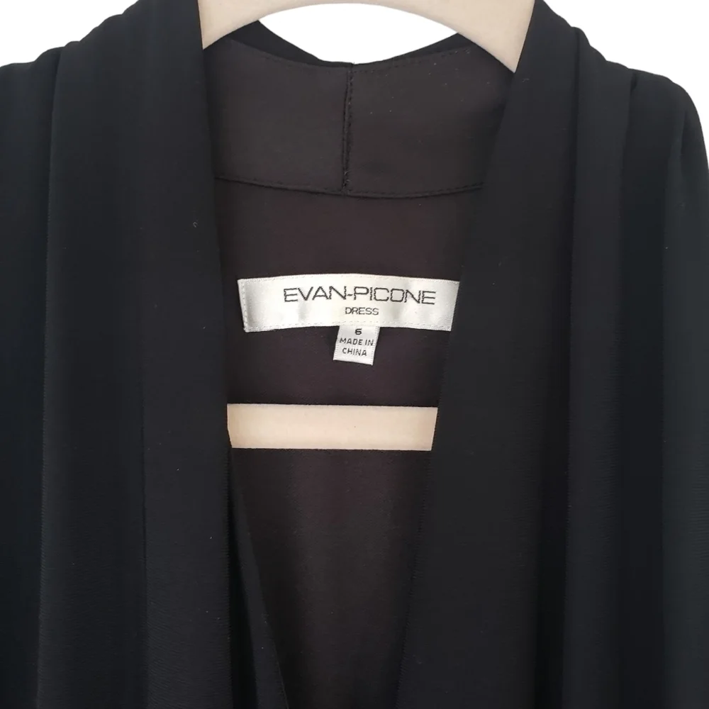 Evan Picone Cocktail Dress Sleeveless With Embellished Empire Waist - Picture 8 of 9